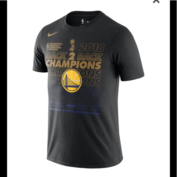 Nike Shirts Nwt Nike Warriors Championship Tshirt Back 2 Back Poshmark